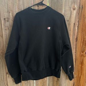 Champion black crewneck | size S
